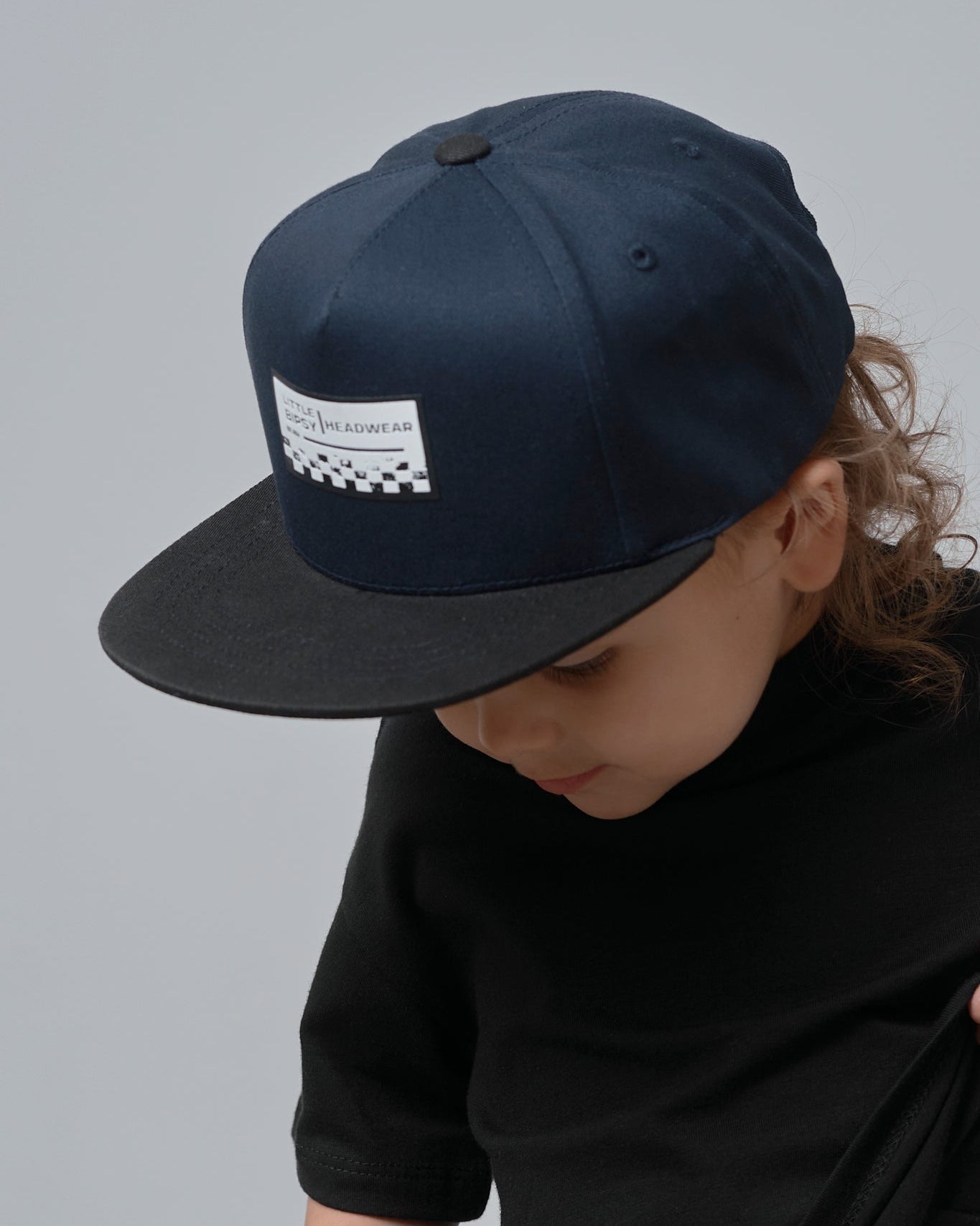 Little Bipsy Trucker Hat in Worn Indigo