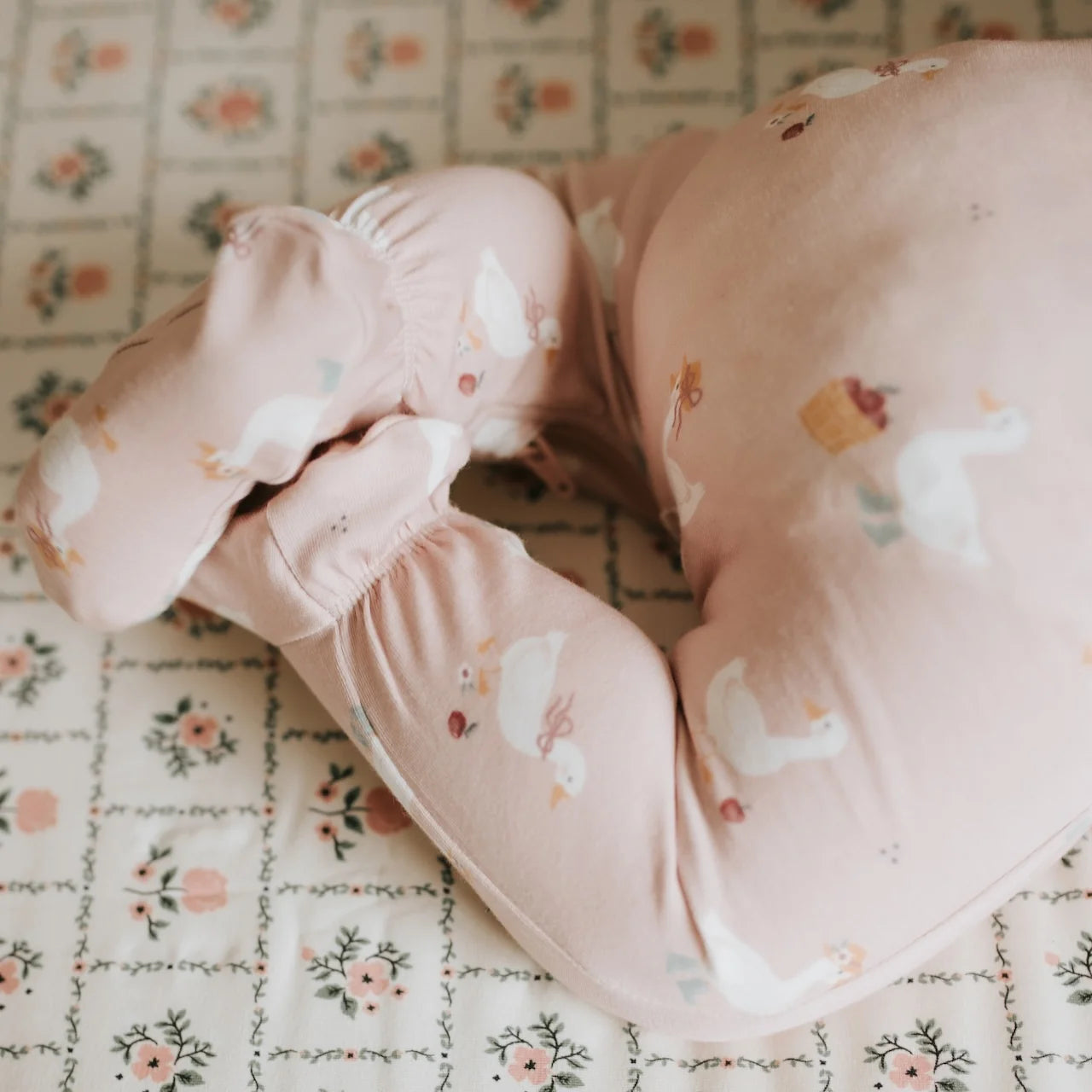 Petit Lem Footed Sleeper in Dress Up Primrose Duck