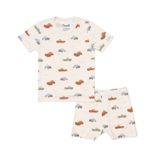 Coccoli 2 Piece Modal Summer Pj Set in Trucks on Whisper