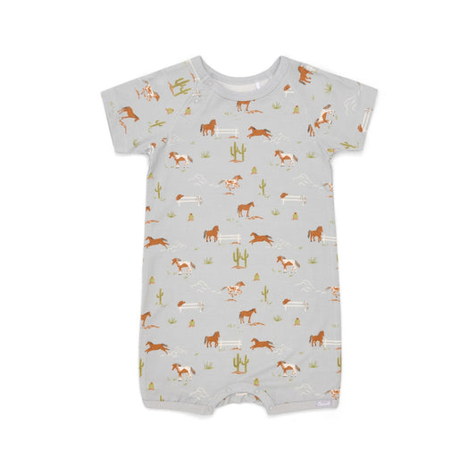 Coccoli Modal Romper in Horses on Mercury