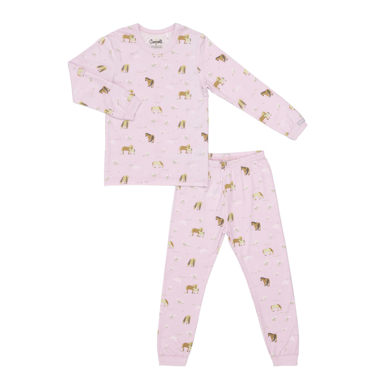 Coccoli 2 Piece Modal Pj Set in Horses on Orchid