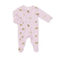 Coccoli Modal Footed Sleeper in Horses on Orchid