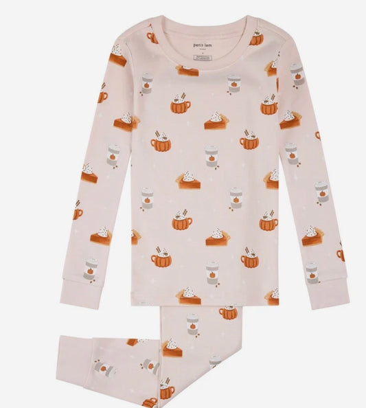 Petit Lem 2 Piece Pj Set in Pumpkin Spice