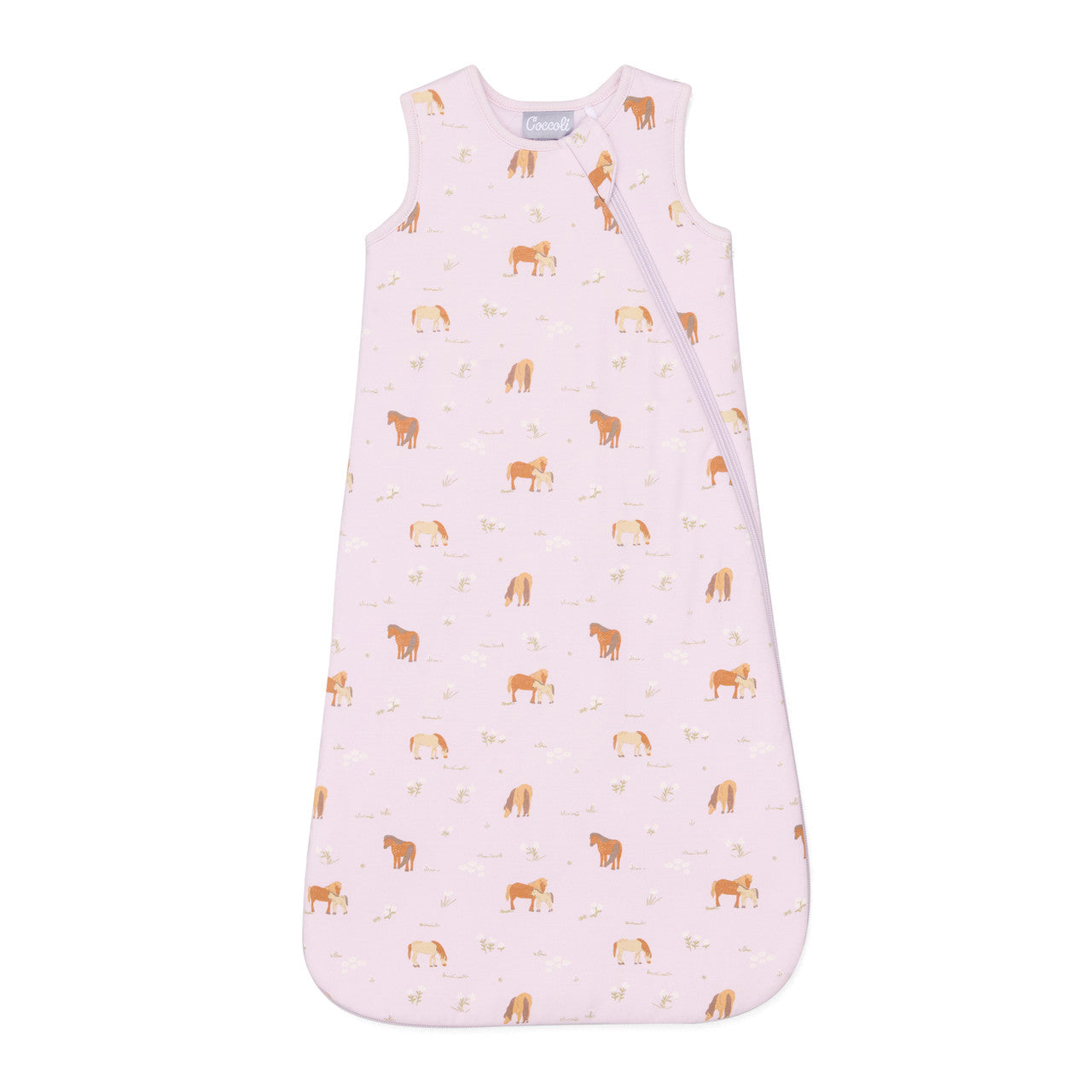 Coccoli 1.5 TOG Sleep Bag in Horses on Orchid