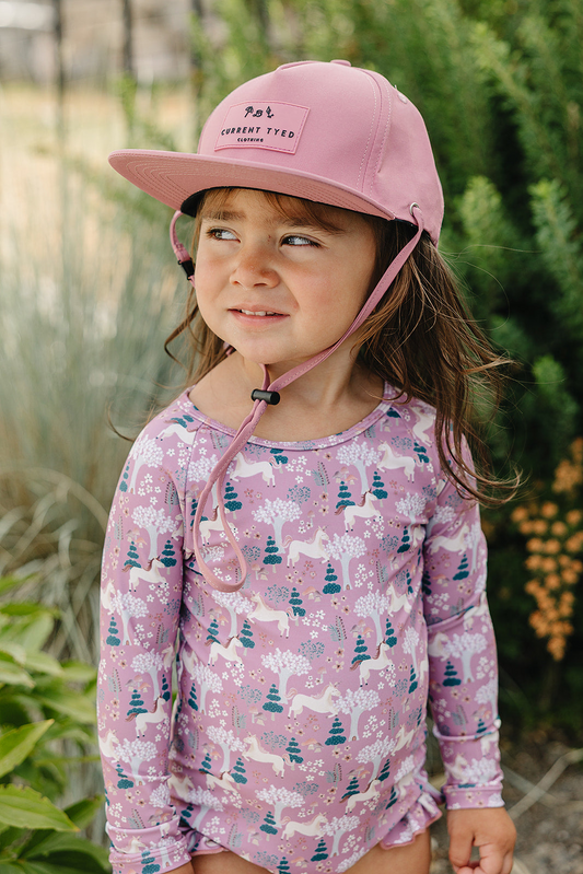 Current Tyed Classic Waterproof Snapback Hat in Berry