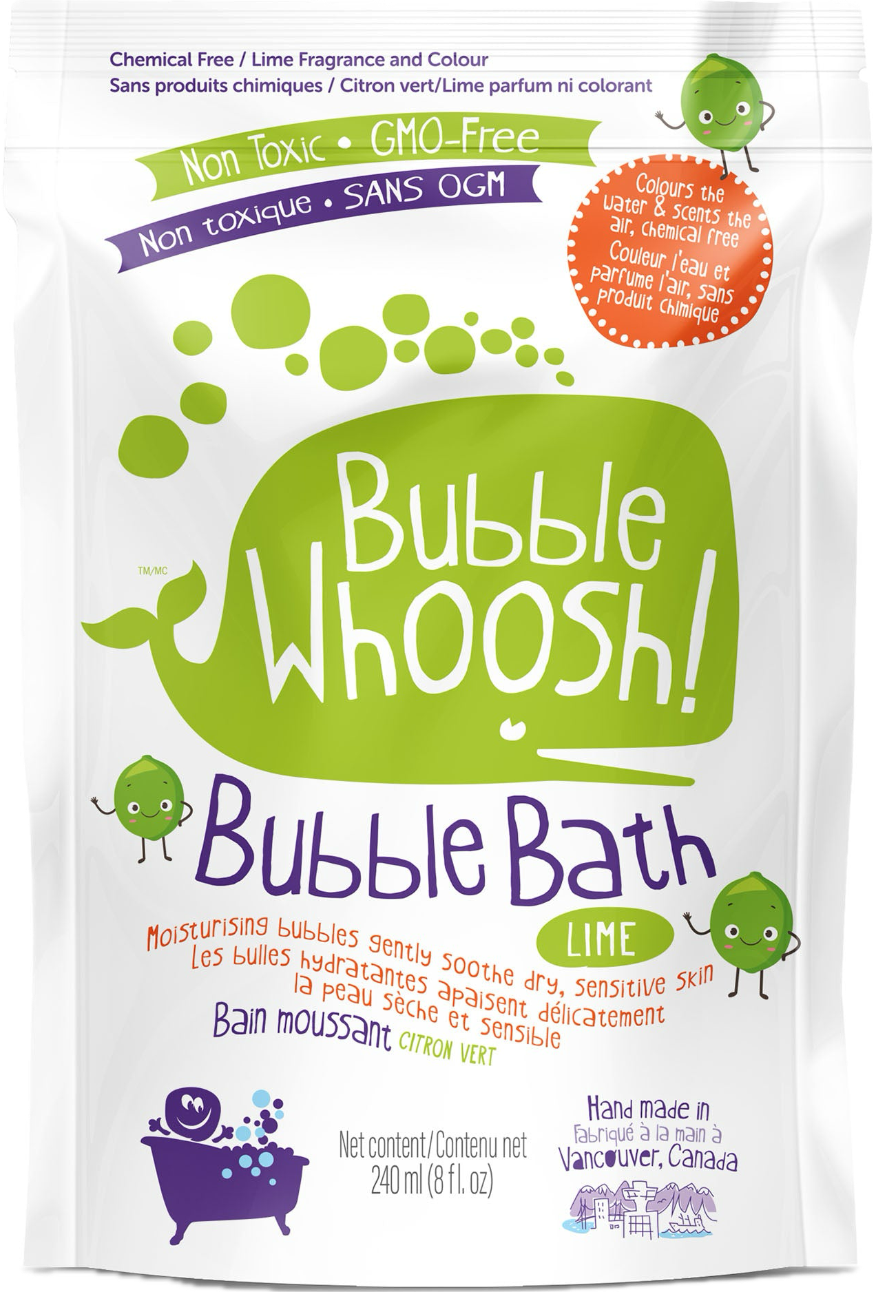Bubble Woosh Bubble Bath in Lime