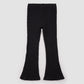 Miles the Label Flared Rib Leggings in Black