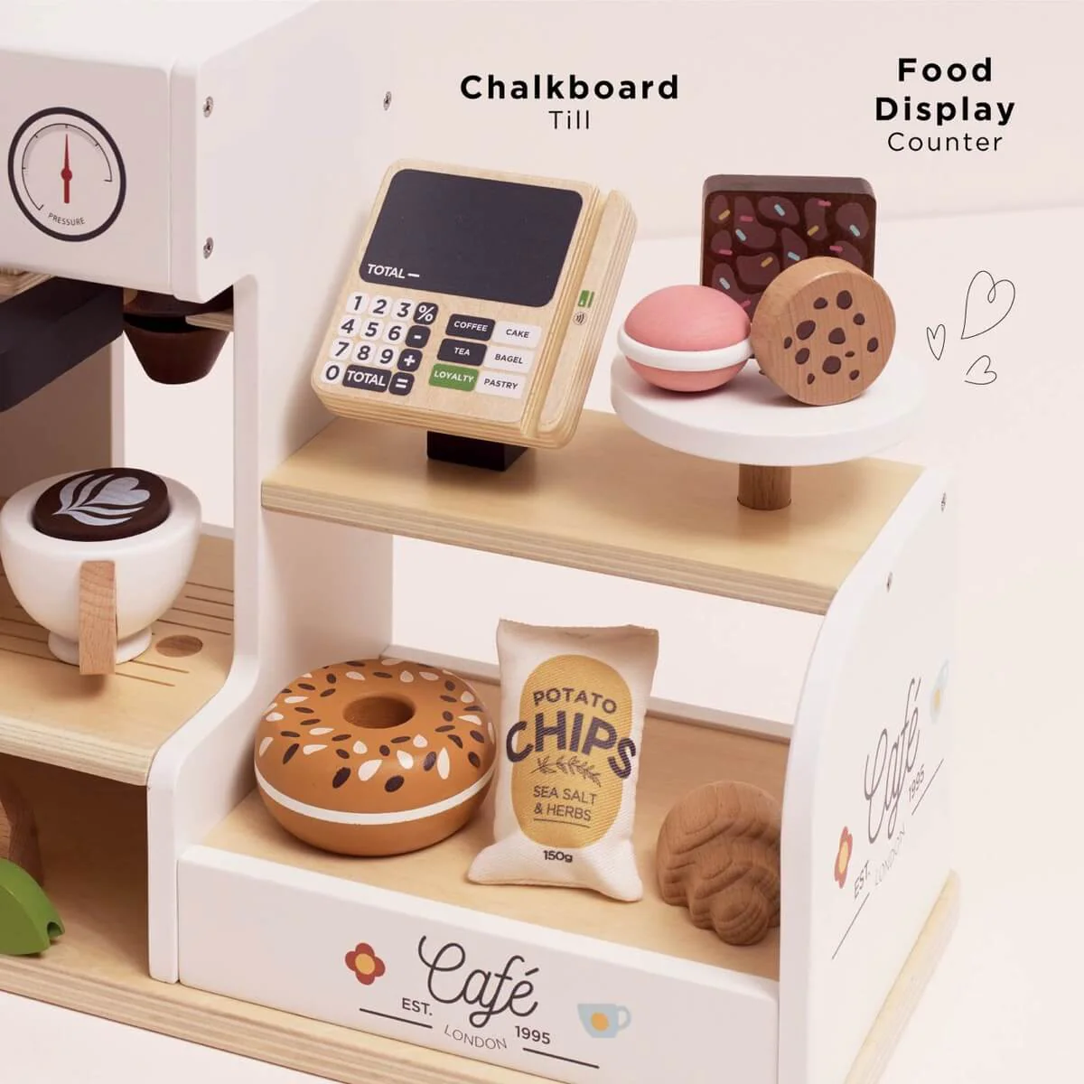 Le Toy Van Wooden Barista Cafe Shop