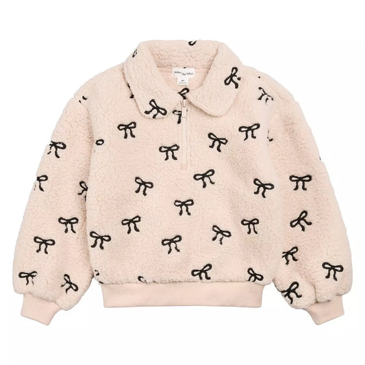 Miles the Label Sherpa Top in Bows