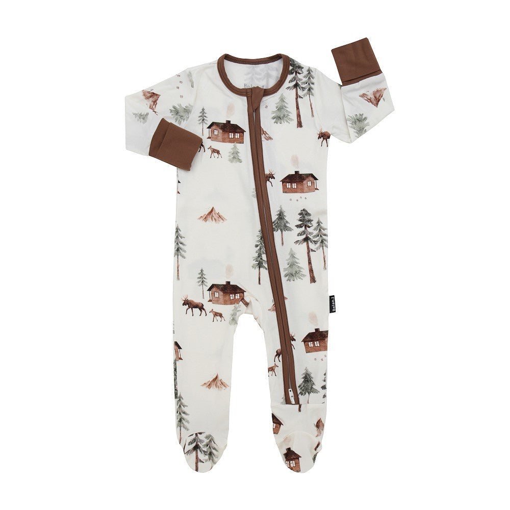 Belan J Bamboo Footed Sleeper in Moose