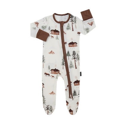 Belan J Bamboo Footed Sleeper in Moose