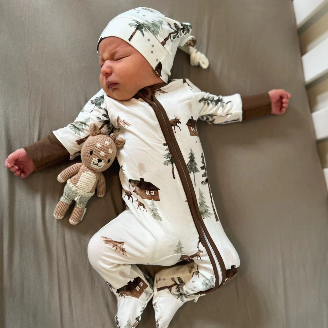 Belan J Bamboo Footed Sleeper in Moose