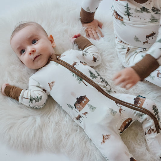 Belan J Bamboo Footed Sleeper in Moose