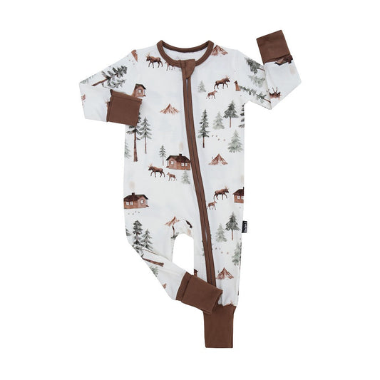 Belan J Footless Bamboo Sleeper in Moose