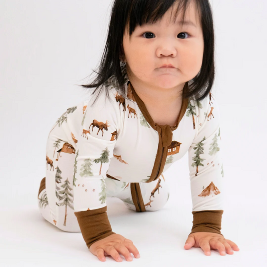 Belan J Footless Bamboo Sleeper in Moose