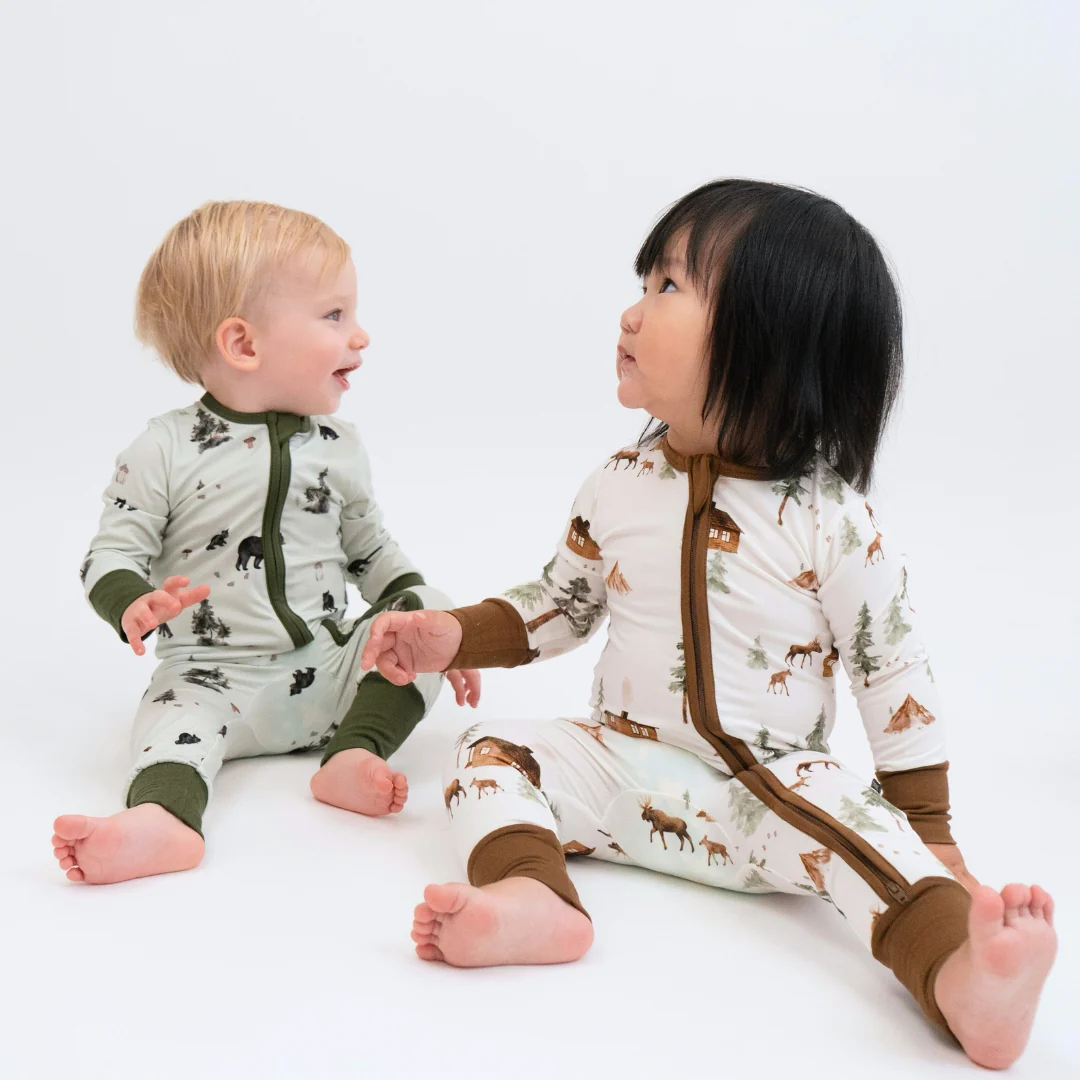 Belan J Footless Bamboo Sleeper in Moose