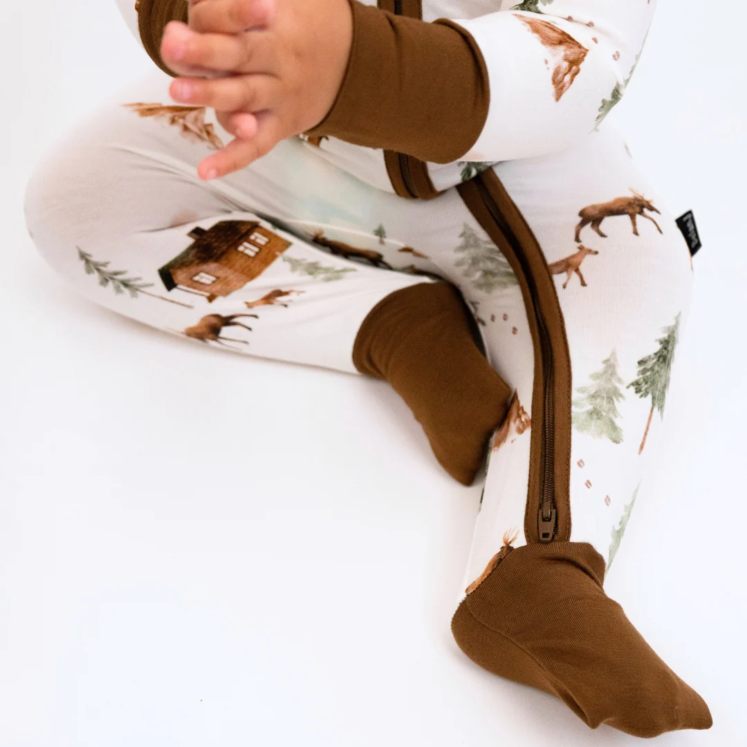 Belan J Footless Bamboo Sleeper in Moose