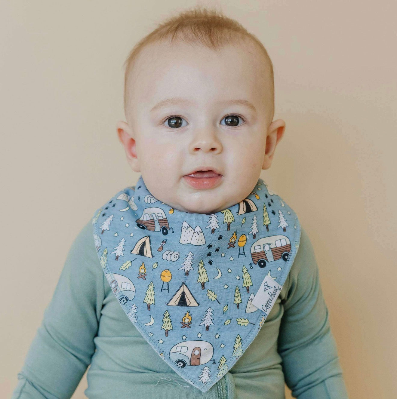 Copper Pearl 4 Pack Bandana Bibs in “Bridger”