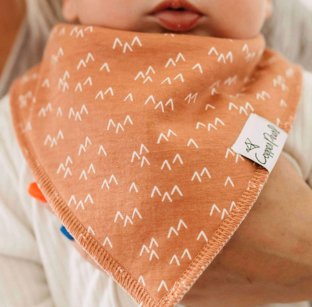 Copper Pearl 4 Pack Bandana Bibs in “Atwood”