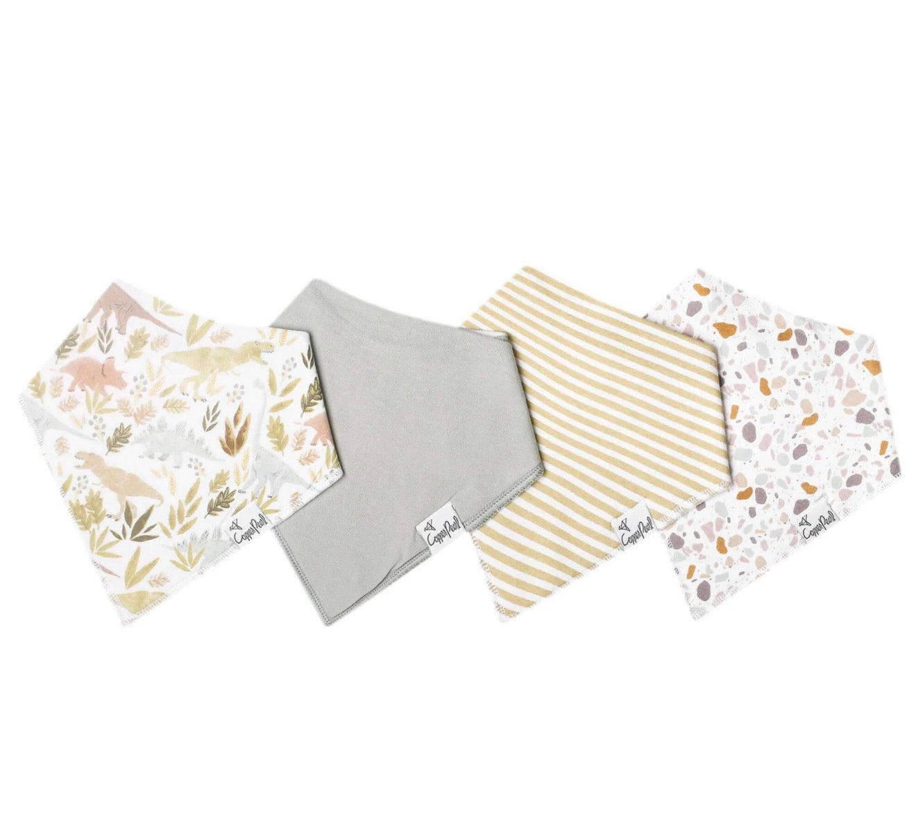 Copper Pearl 4 Pack Bandana Bibs in “Rex”