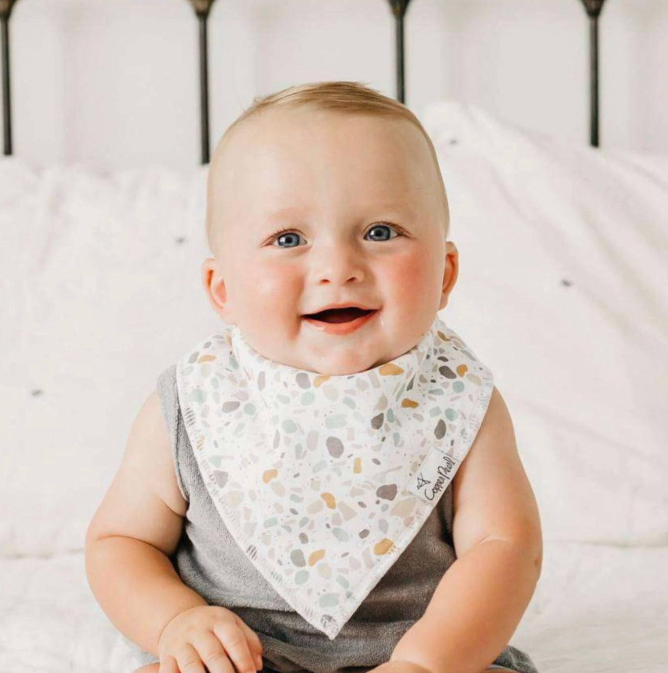 Copper Pearl 4 Pack Bandana Bibs in “Rex”