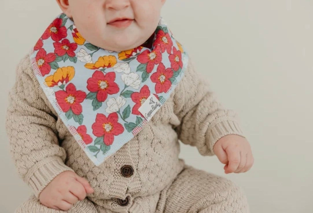 Copper Pearl 4 Pack Bandana Bibs in “Ivy”