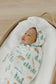 Copper Pearl Knit Swaddle Blanket in “Greyson”