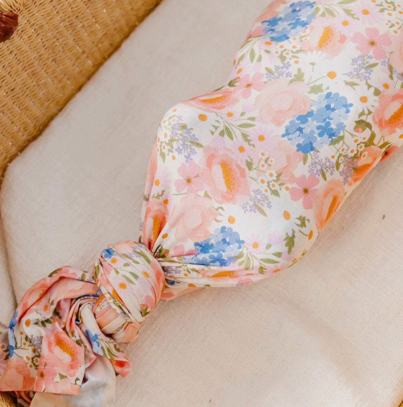 Copper Pearl Bamboo Swaddle Blanket in “Penelope”