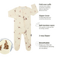 Belan J Bamboo Footed Sleeper in Bunnies (Preemie Size)