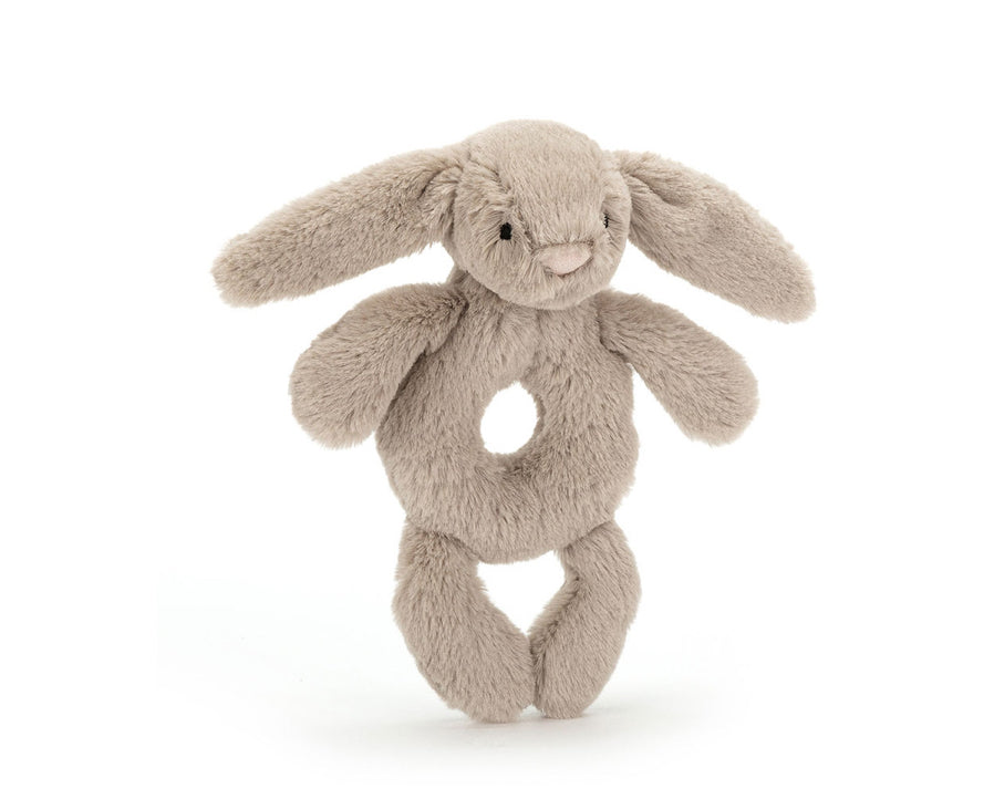 Jellycat Bashful Bunny Ring Rattle in Beige