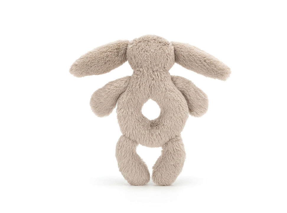 Jellycat Bashful Bunny Ring Rattle in Beige