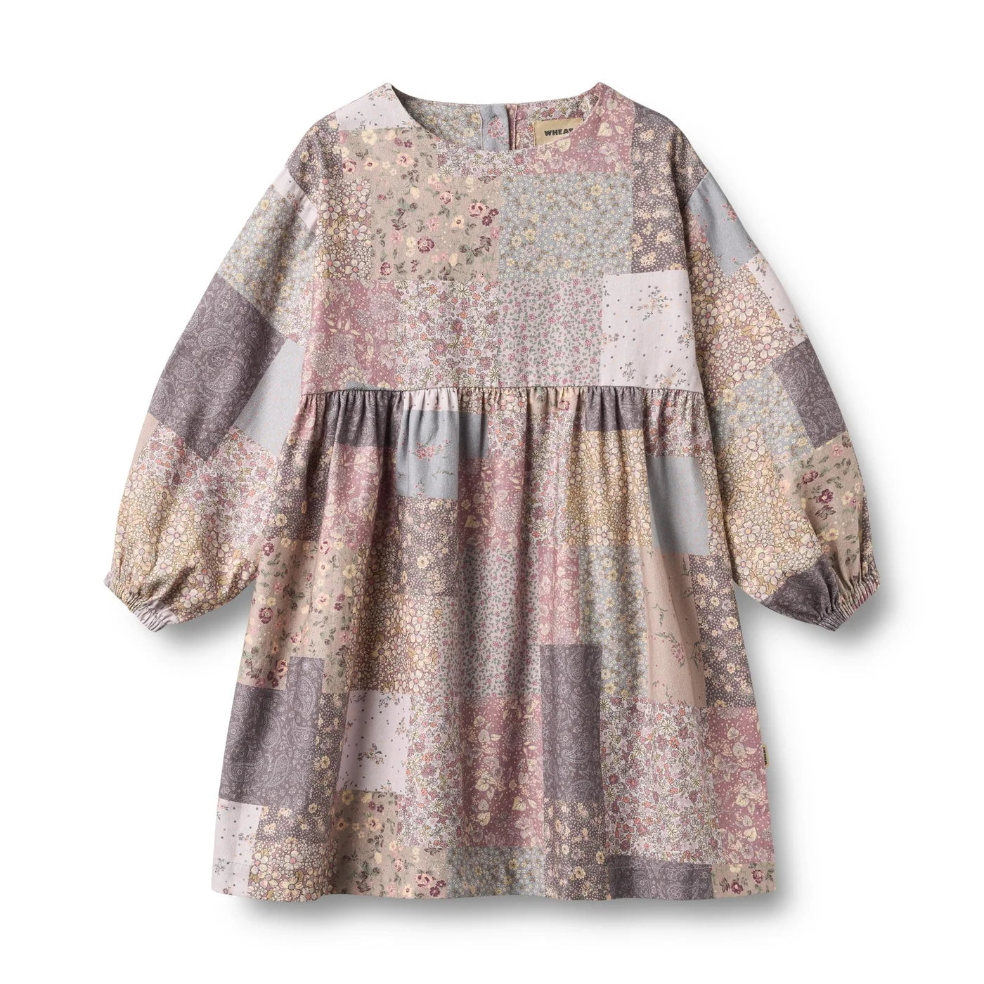 Wheat Herdis Dress in Patchwork Flowers