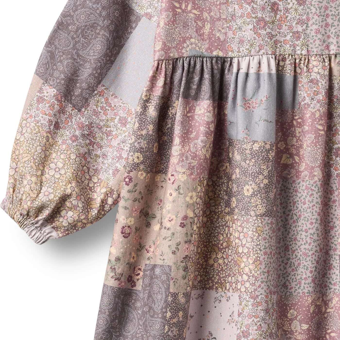 Wheat Herdis Dress in Patchwork Flowers