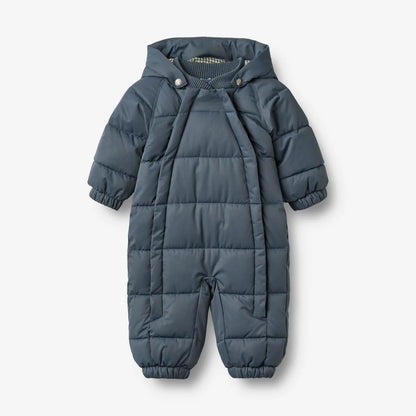 Wheat Edem Puffer Suit in Grey Blue