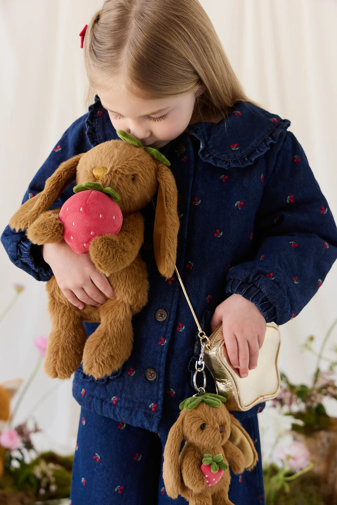 Jamie Kay Snuggle Bunnies - Penelope the Bunny with Strawberries