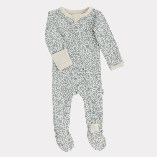 Pip + Phee Cotton Footed Sleeper in Botanical