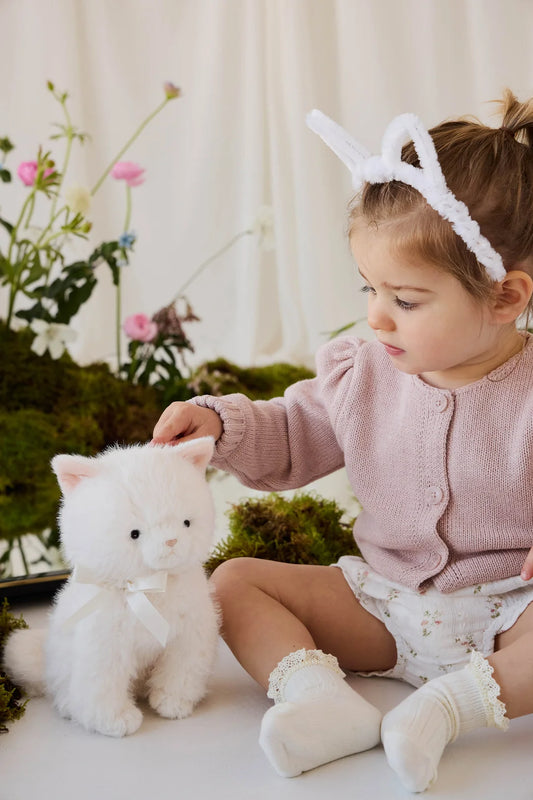 Jamie Kay Snuggle Bunnies - Moon the Kitty - Snow