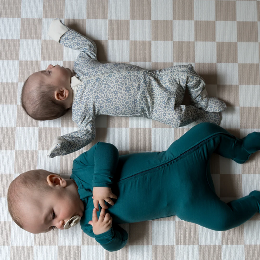 Pip + Phee Cotton Footed Sleeper in Botanical