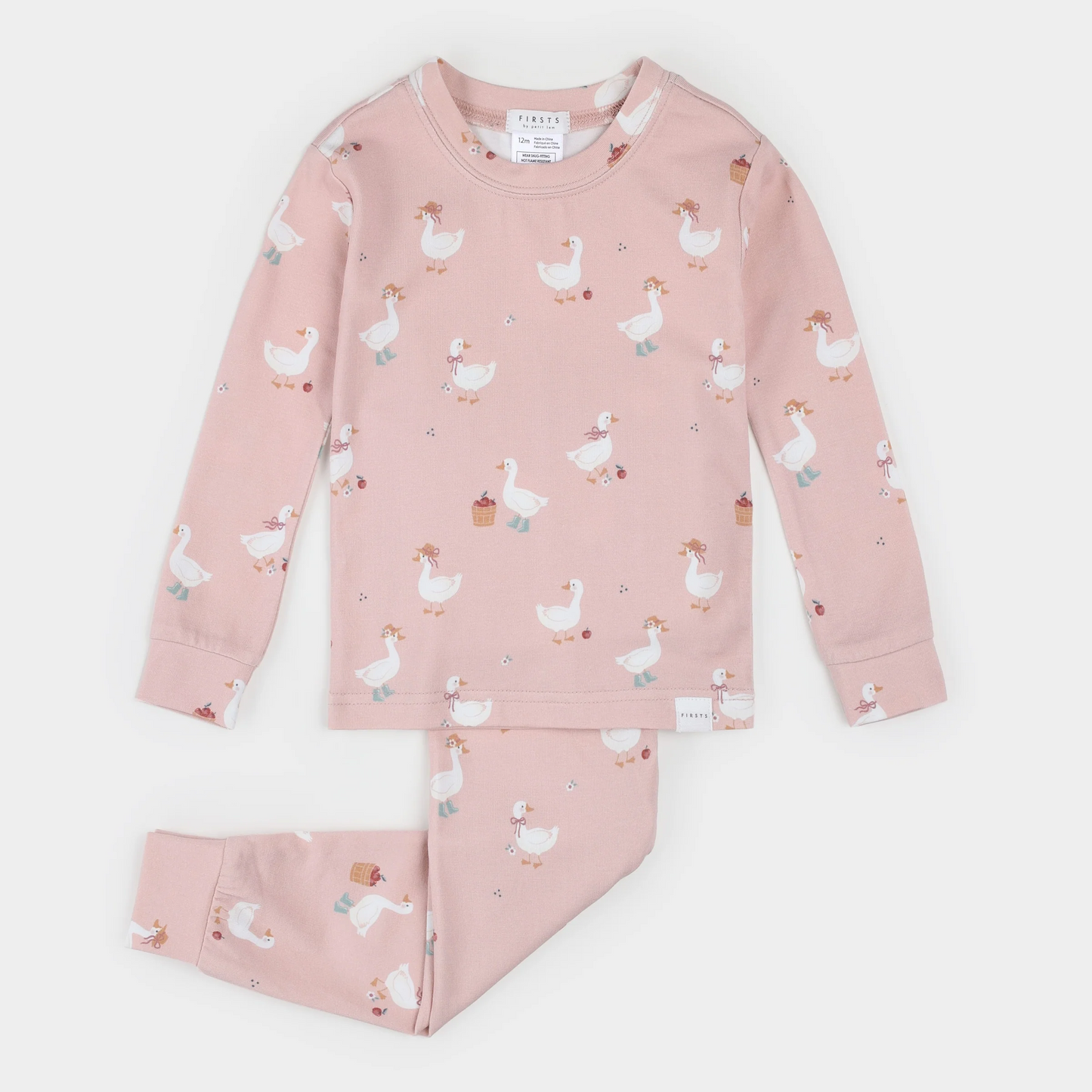 Petit Lem 2 Piece Pj Set in Dress Up Primrose Duck