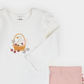 Petit Lem 2 Piece Bodysuit Set in Dress Up Duck