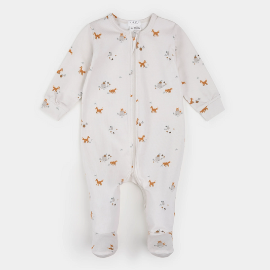 Petit Lem Footed Sleeper in Fox
