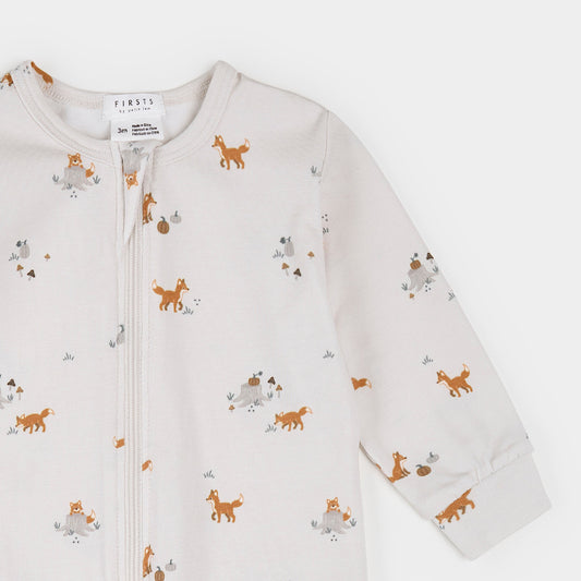 Petit Lem Footed Sleeper in Fox