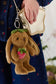 Jamie Kay Snuggle Bunnies - Penelope the Bunny with Strawberries Keyring