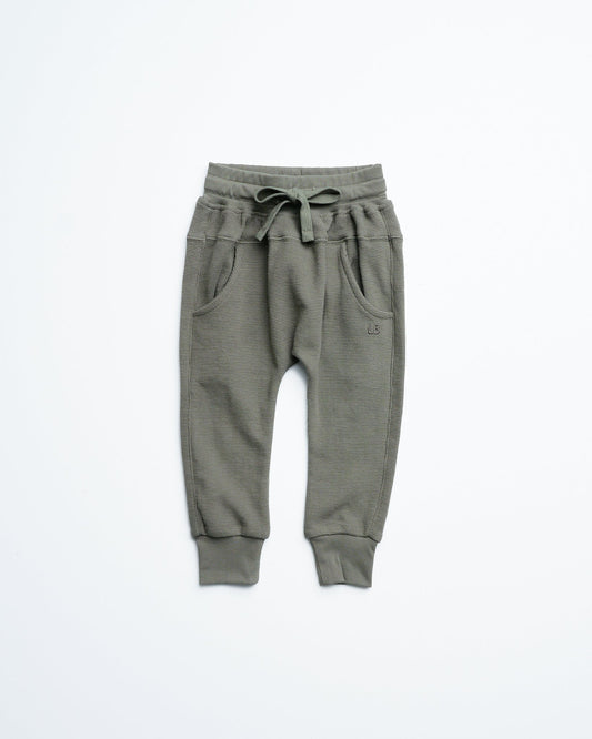 Little Bipsy Waffle Jogger in Green