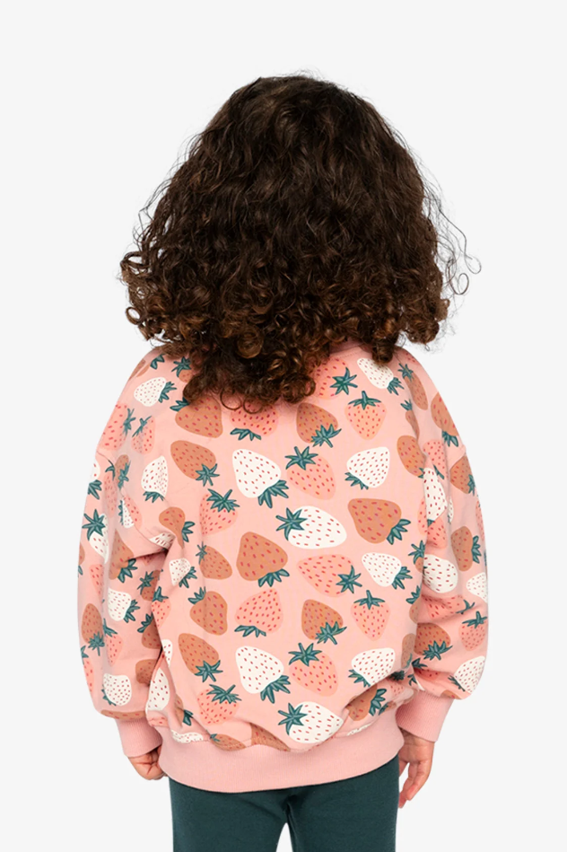 Deux Par Deux Sweatshirt in Strawberry