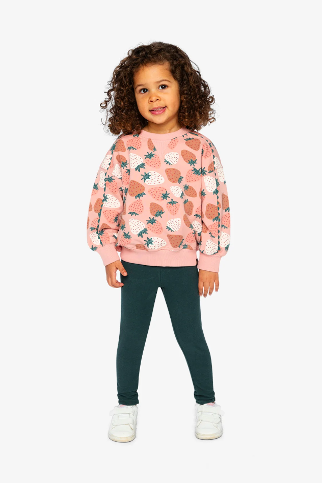Deux Par Deux Sweatshirt in Strawberry