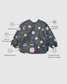 LouLou Lollipop Long Sleeve Bib in Planets