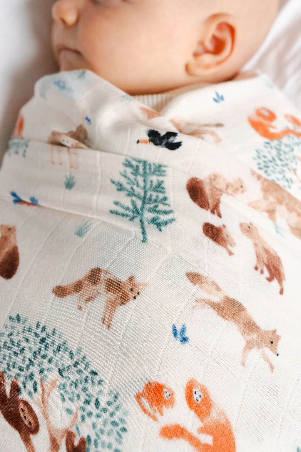 LouLou Lollipop Muslin Swaddle in Llama Adventures