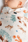LouLou Lollipop Muslin Swaddle in Llama Adventures