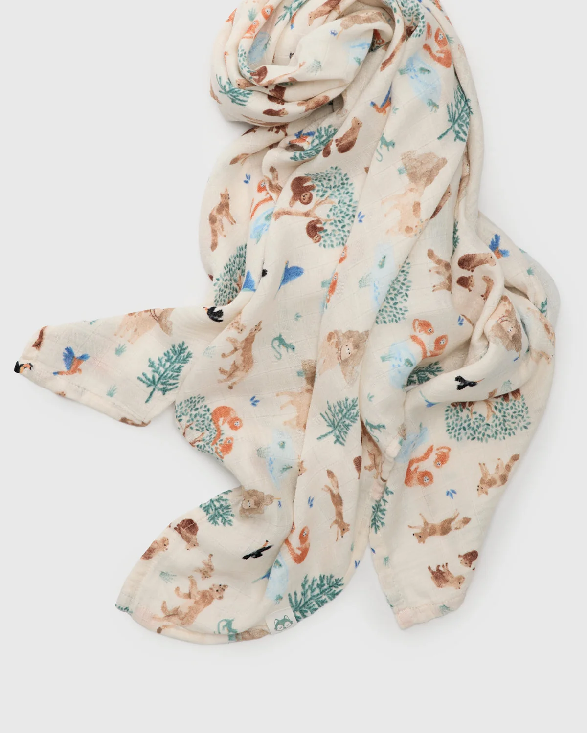 LouLou Lollipop Muslin Swaddle in Llama Adventures